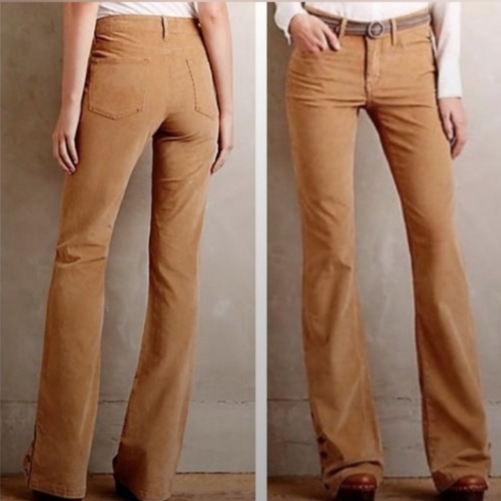 Pilcro Flare Cords with Button Detail
